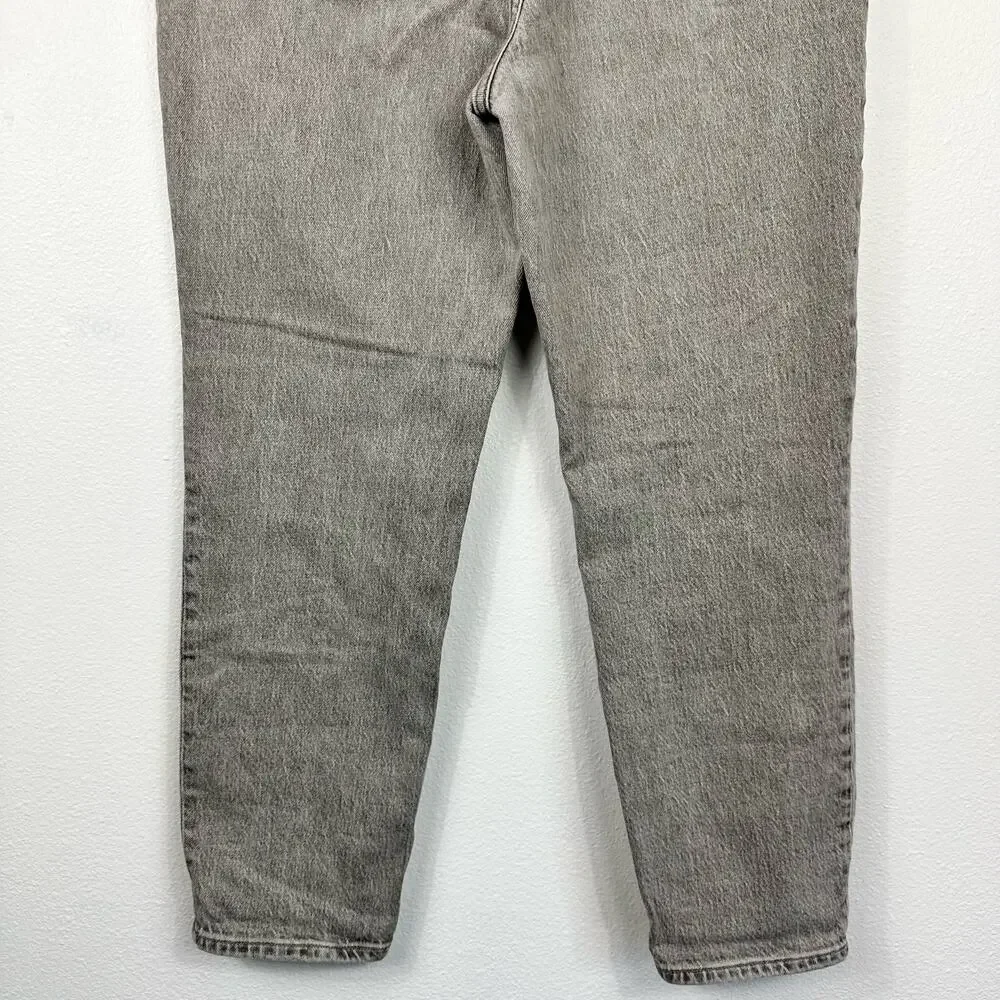 Madewell The Mom Jean Grey Wash Size 28